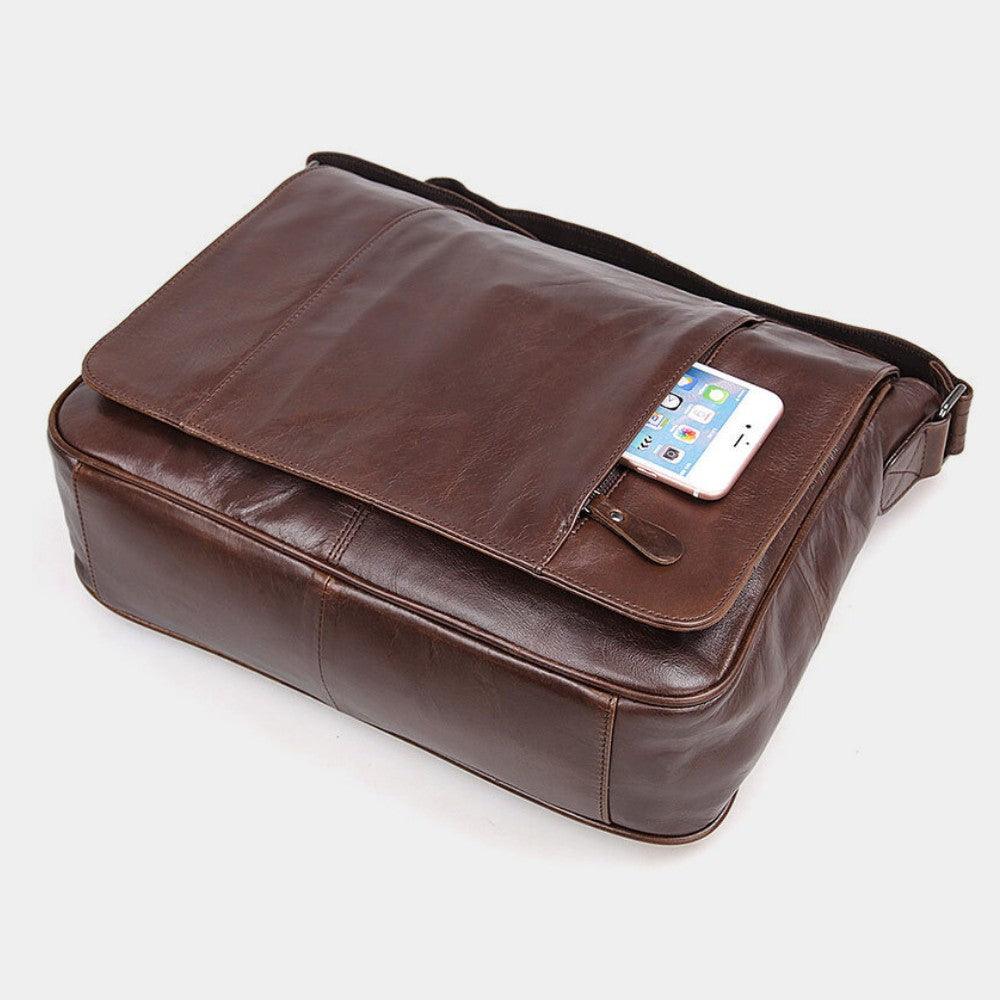 Bolsa Carteiro Masculina de Couro Urbano - Zerifo