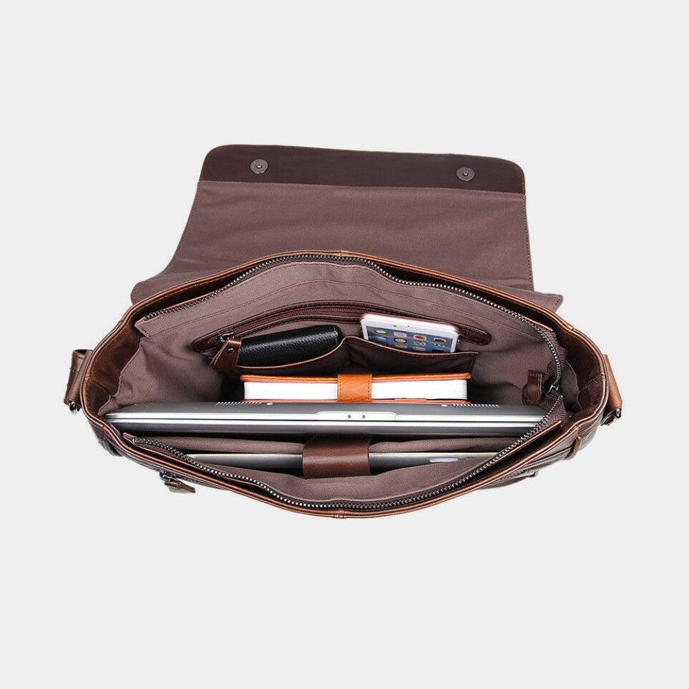 Bolsa Carteiro Masculina de Couro Urbano - Zerifo