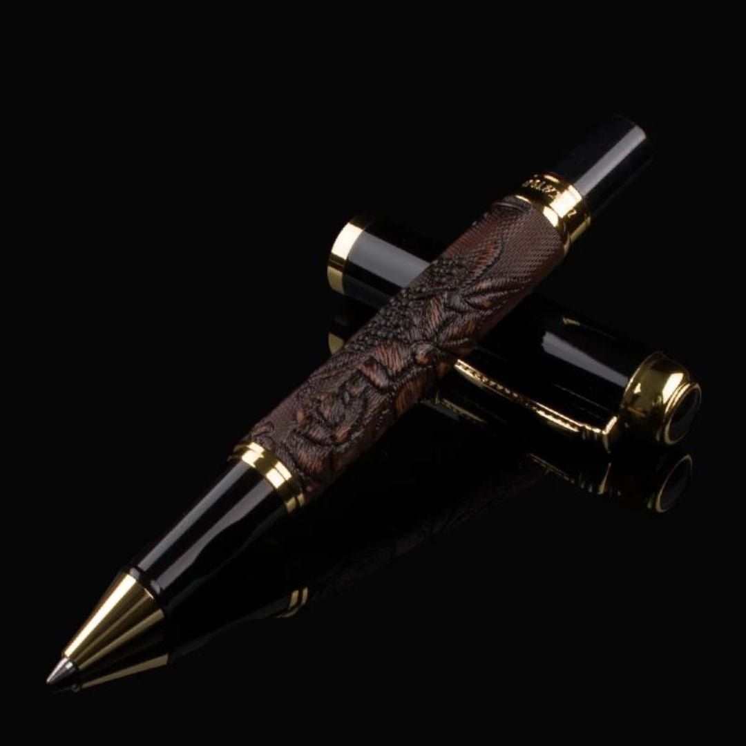 Caneta Esferográfica Golden Dragon - Zerifo