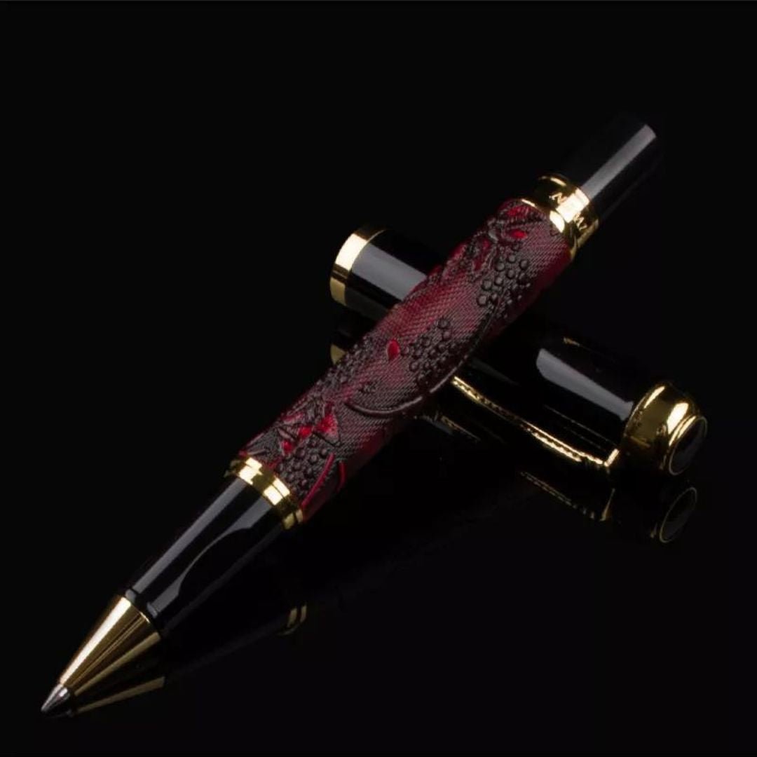 Caneta Esferográfica Golden Dragon - Zerifo