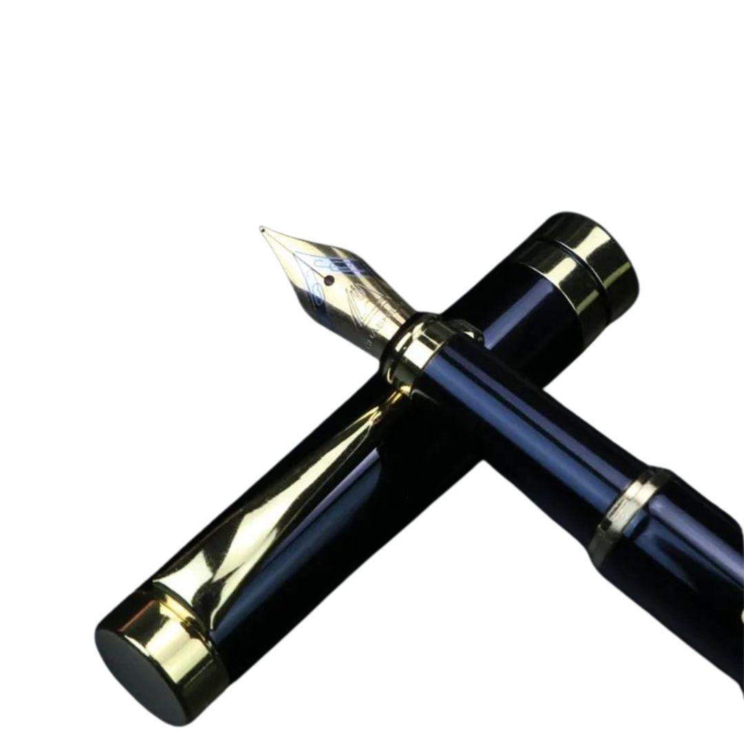 Caneta Tinteiro Golden Obsidian Personalizada - Zerifo