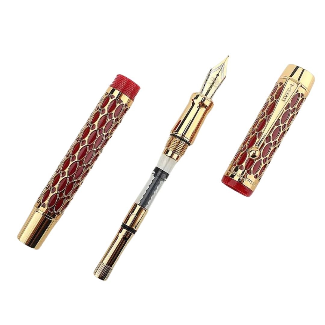 Caneta Tinteiro Luxo Dourado - Zerifo