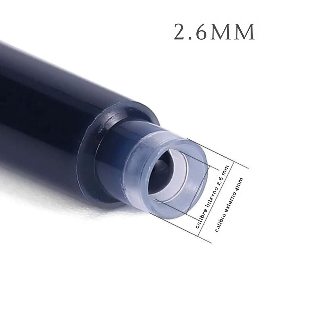Cartuchos de Tinta Para Caneta Tinteiro 2.6mm - Zerifo