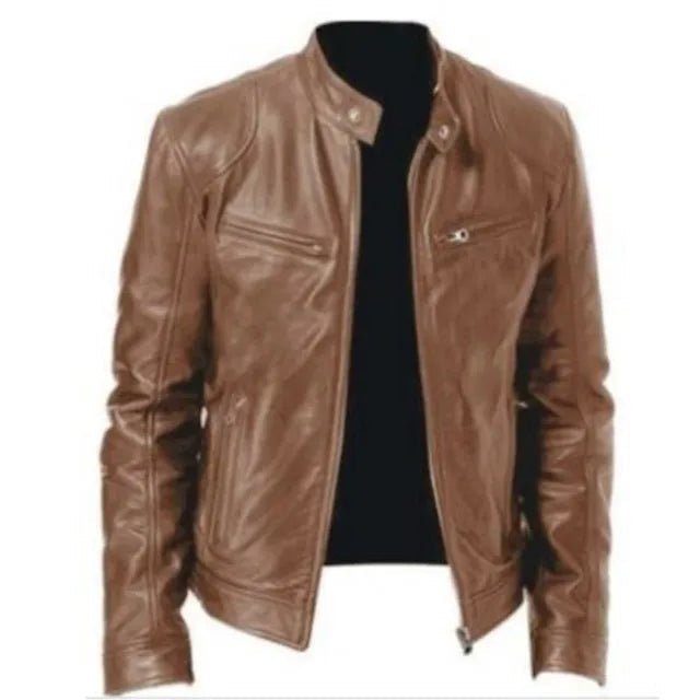 Jaqueta Masculina de Inverno em Couro - Dominus Leather - Zerifo