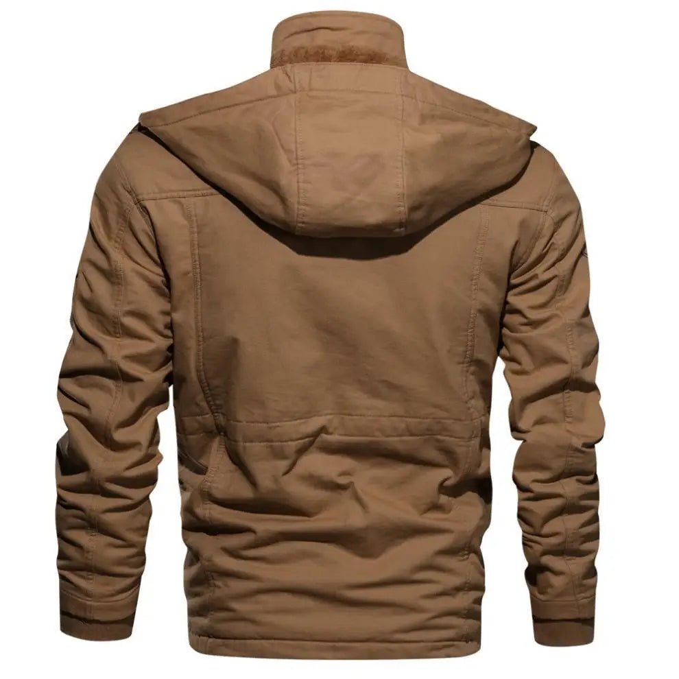 Jaqueta Masculina de Inverno em Couro Legítimo - FurCraft - Zerifo