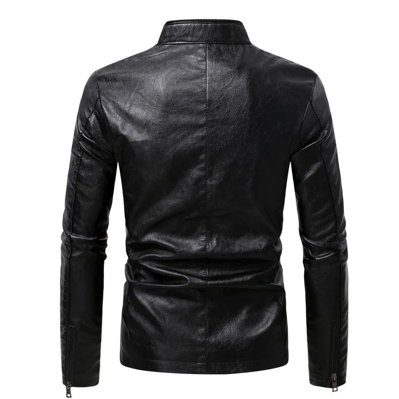 Jaqueta Masculina de Inverno em Couro - Youya - Zerifo