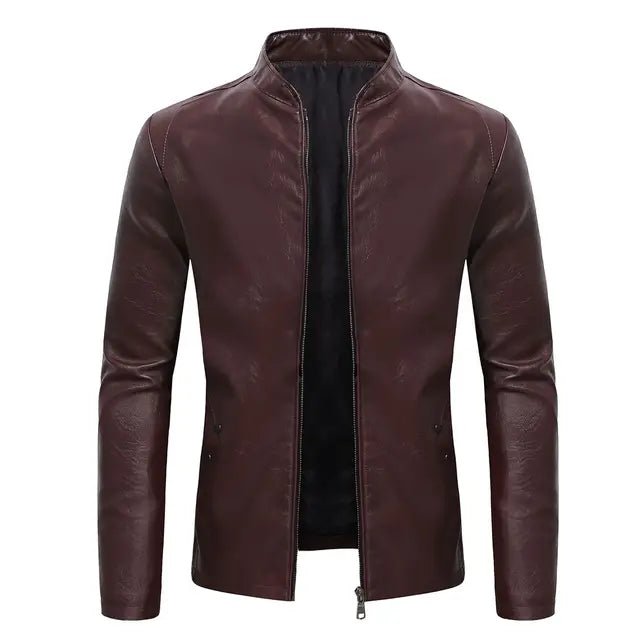 Jaqueta Masculina de Inverno em Couro - Youya - Zerifo