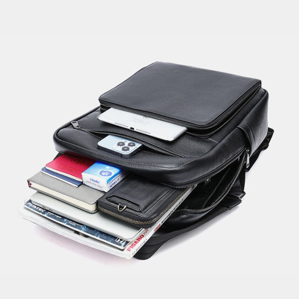 Mochila de Couro Work Para Notebook 15.6 Polegadas - Zerifo