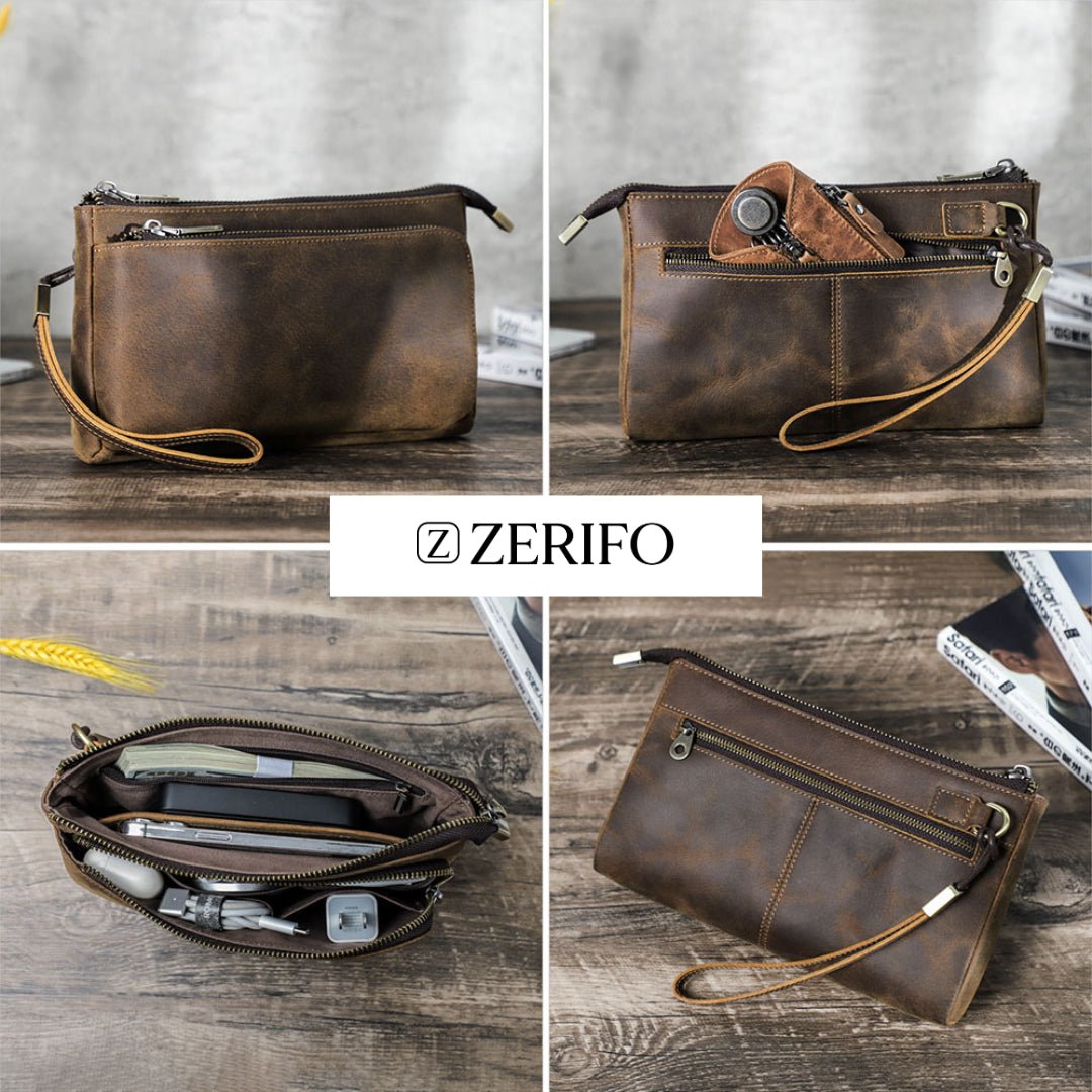 Necessaire de Couro Voyage Slim - Zerifo