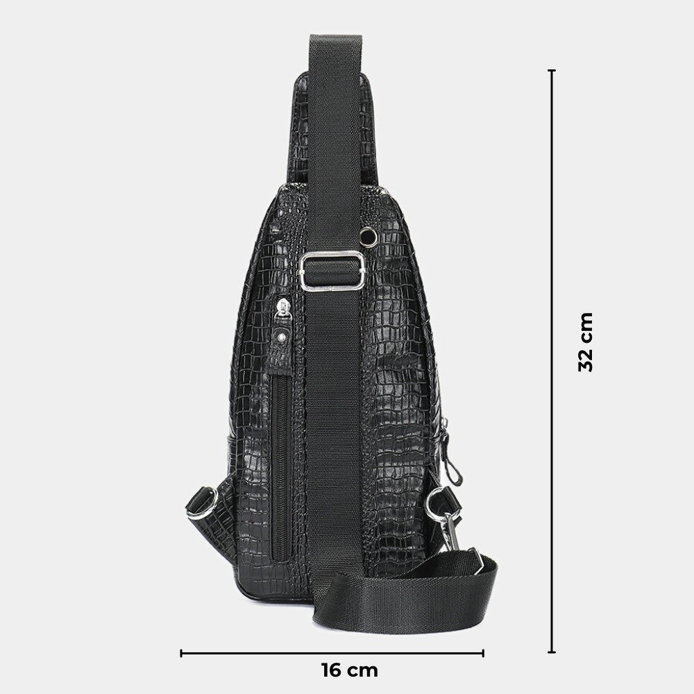 Shoulder Bag Masculina Crocodile - Zerifo