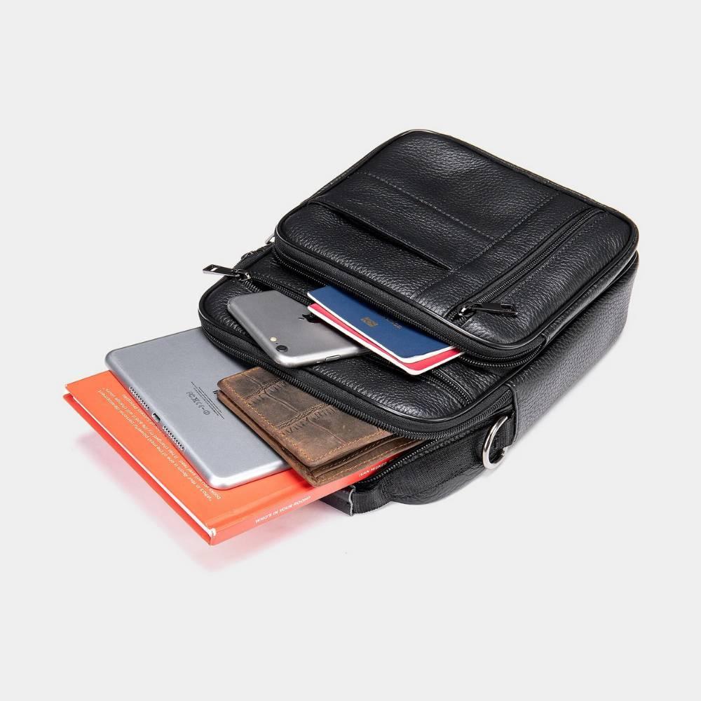 Bolsa Tiracolo de Couro Simple - Zerifo