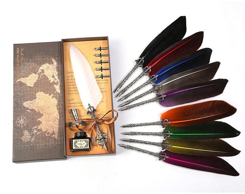 Caneta Tinteiro Vintage Quill - Zerifo