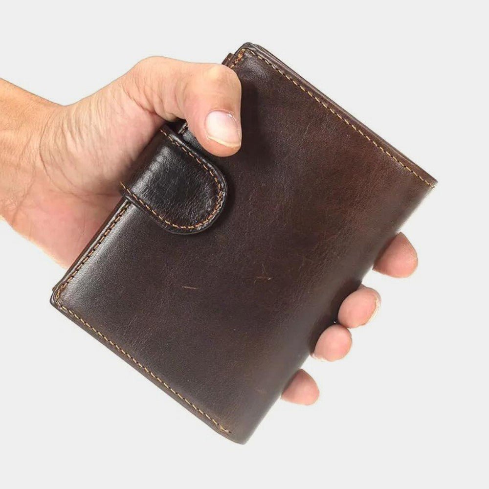 Carteira Masculina Curta de Couro Legítimo - Zerifo