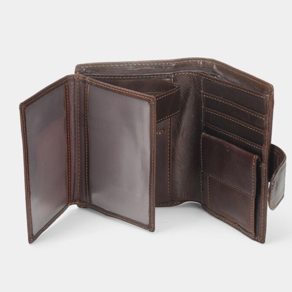 Carteira Masculina Curta de Couro Legítimo - Zerifo