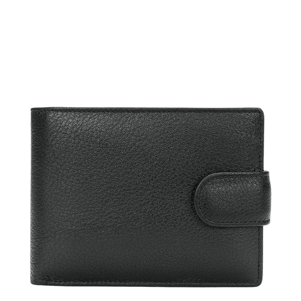Carteira Masculina de Couro RFID Preta - Zerifo