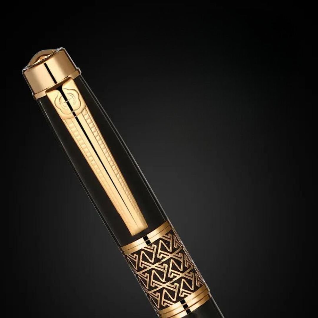 Conjunto de Canetas de Luxo Tríade de Ouro - Zerifo