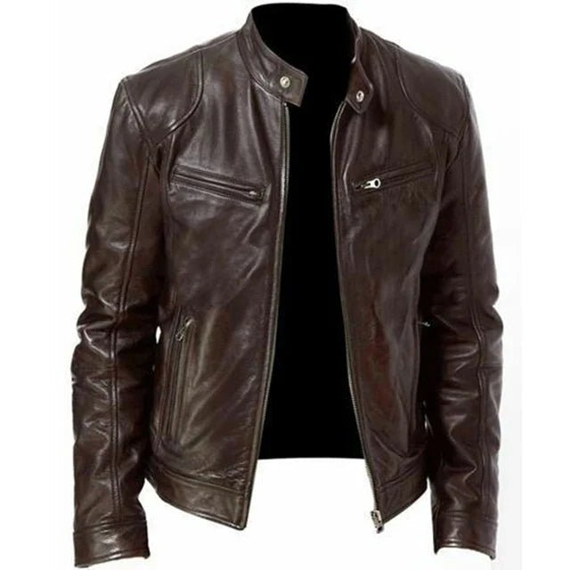 Jaqueta Masculina de Inverno em Couro - Dominus Leather - Zerifo