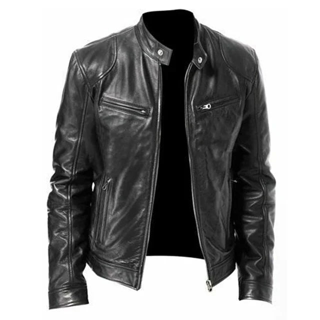 Jaqueta Masculina de Inverno em Couro - Dominus Leather - Zerifo