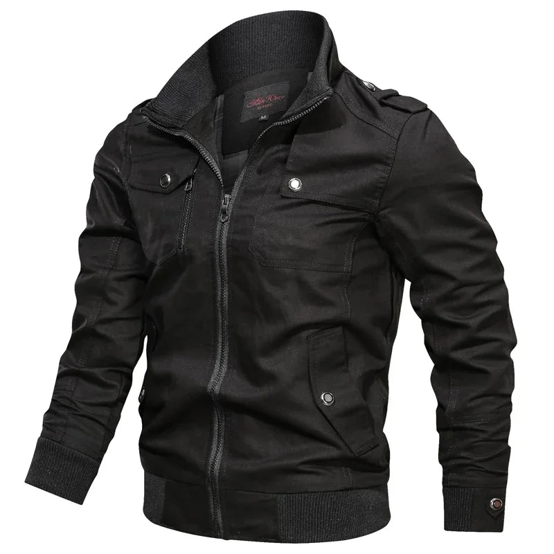 Jaqueta Masculina de Inverno em Couro Legítimo - FrostBound - Zerifo