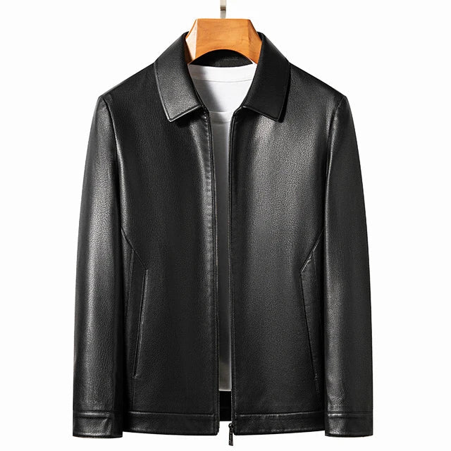 Jaqueta Masculina de Inverno em Couro Legítimo - Noble Hide - Zerifo
