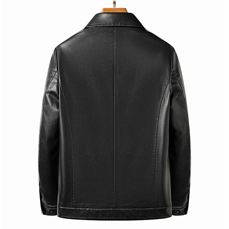 Jaqueta Masculina de Inverno em Couro Legítimo - Noble Hide - Zerifo