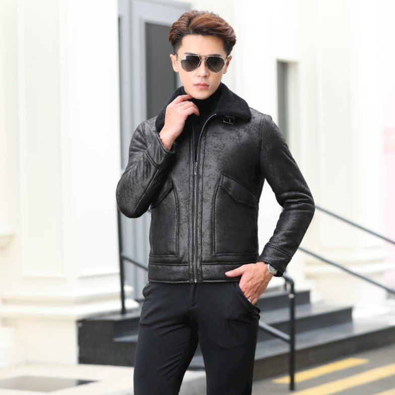 Jaqueta Masculina de Inverno em Couro Legítimo - PolarBound - Zerifo