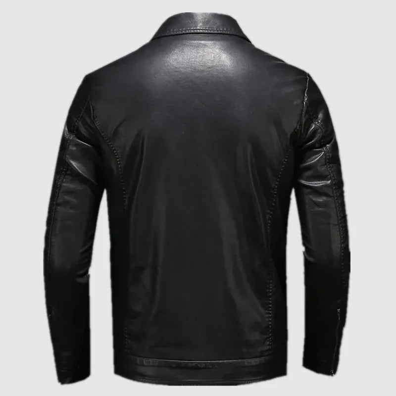 Jaqueta Masculina de Inverno em Couro Legítimo - Timeless Tailor - Zerifo