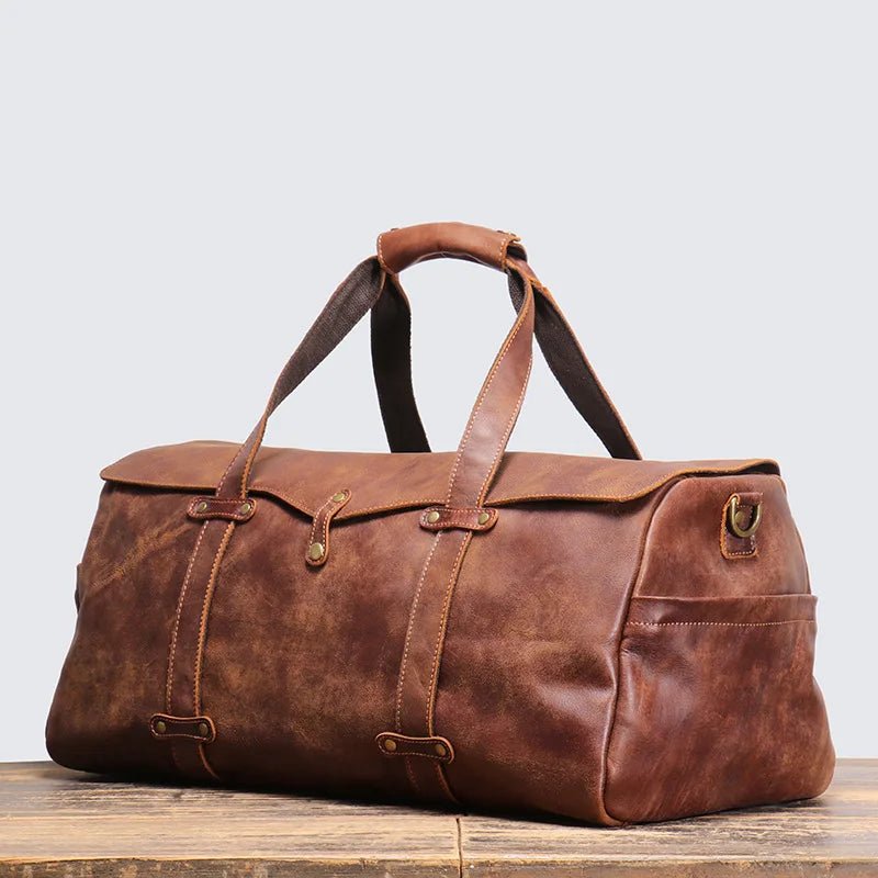 Mala de Viagem Crossbody de Couro - Zerifo