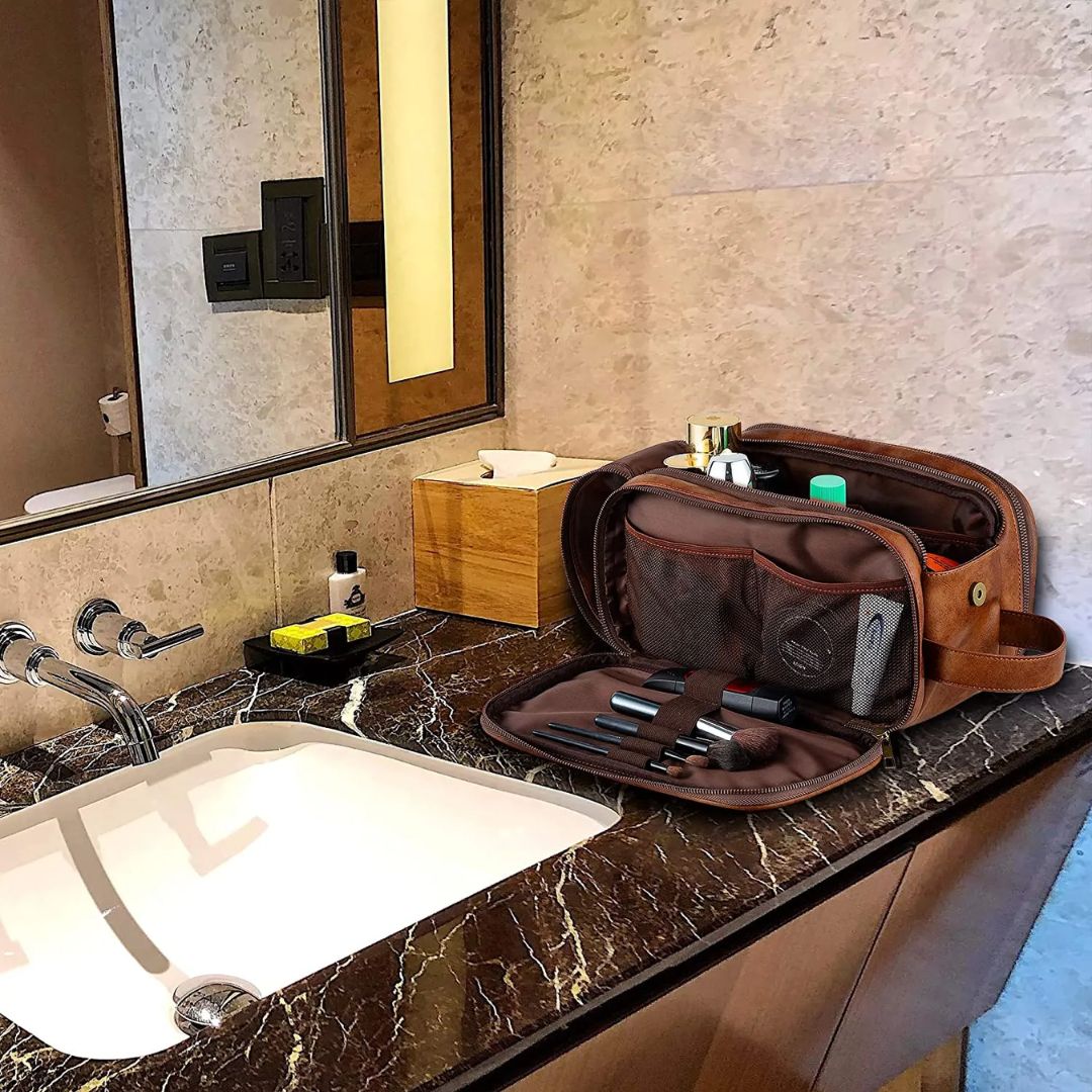 Necessaire de Viagem em Couro - Zerifo