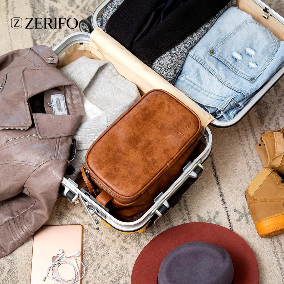 Necessaire de Viagem em Couro - Zerifo