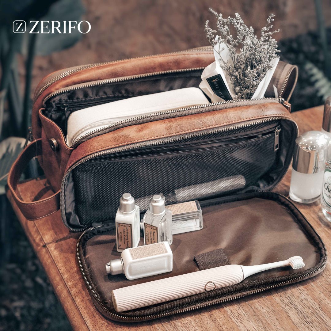 Necessaire de Viagem em Couro - Zerifo
