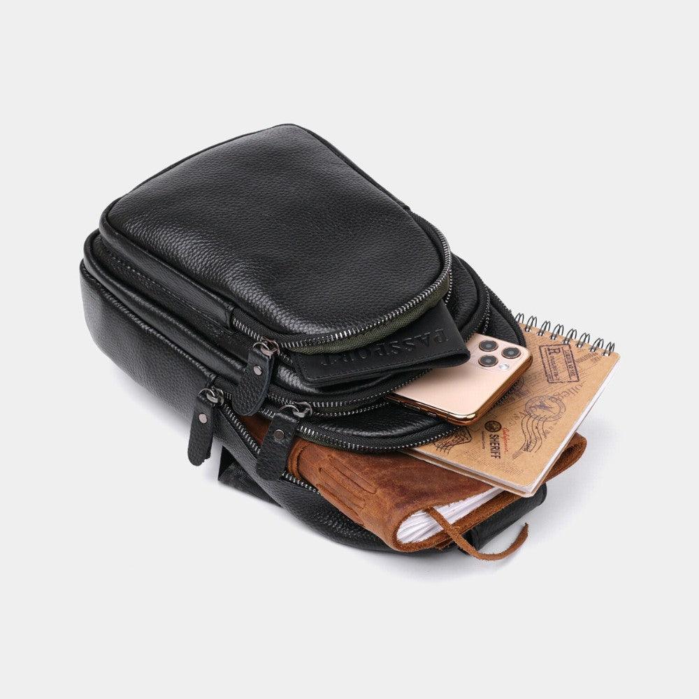 Shoulder Bag de Couro Noir Classic - Zerifo
