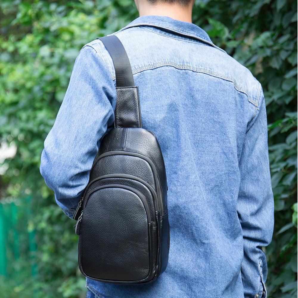 Shoulder Bag de Couro Noir Classic - Zerifo