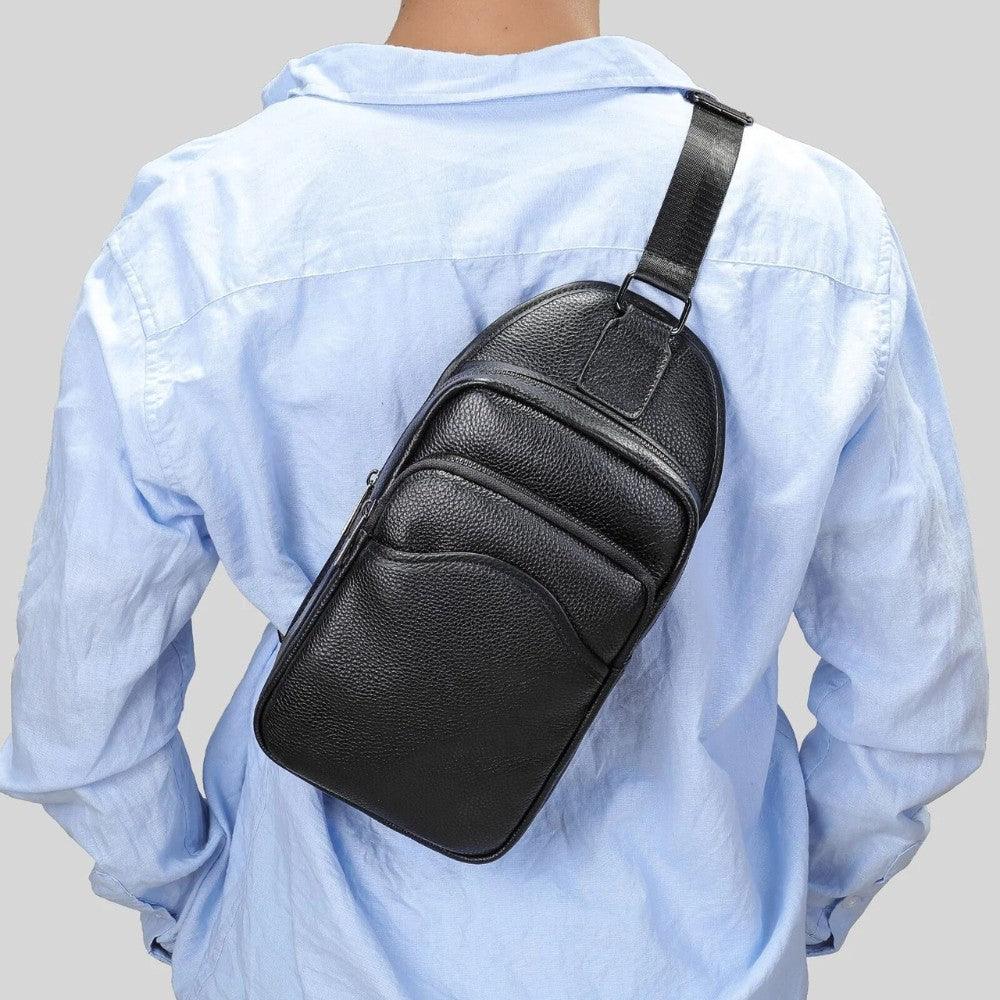 Shoulder Bag Masculina Midnight Elegance - Zerifo